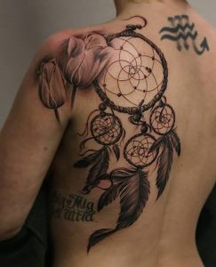 фото тату Ловец снов от 15.04.2018 №081 - tattoo Dream catcher - tattoo-photo.ru