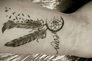 фото тату Ловец снов от 15.04.2018 №136 - tattoo Dream catcher - tattoo-photo.ru