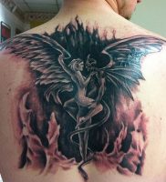 фото тату ангел и демон от 11.04.2018 №008 — tattoo angel and demon — tattoo-photo.ru