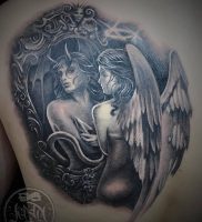 фото тату ангел и демон от 11.04.2018 №011 — tattoo angel and demon — tattoo-photo.ru
