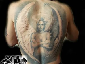 фото тату ангел и демон от 11.04.2018 №015 - tattoo angel and demon - tattoo-photo.ru