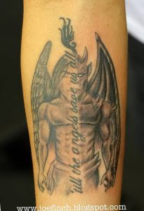 фото тату ангел и демон от 11.04.2018 №016 - tattoo angel and demon - tattoo-photo.ru