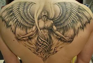 фото тату ангел и демон от 11.04.2018 №025 - tattoo angel and demon - tattoo-photo.ru