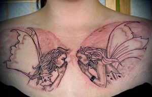 фото тату ангел и демон от 11.04.2018 №033 - tattoo angel and demon - tattoo-photo.ru