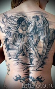 фото тату ангел и демон от 11.04.2018 №043 - tattoo angel and demon - tattoo-photo.ru