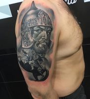 фото тату богатырь от 11.04.2018 №008 — tattoo warrior — tattoo-photo.ru