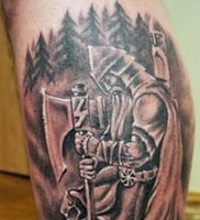 фото тату богатырь от 11.04.2018 №015 — tattoo warrior — tattoo-photo.ru