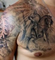 фото тату богатырь от 11.04.2018 №019 — tattoo warrior — tattoo-photo.ru