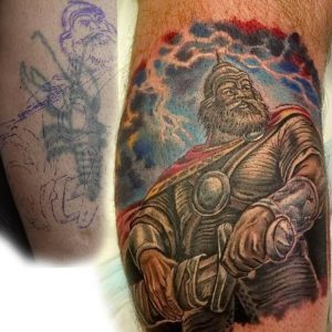фото тату богатырь от 11.04.2018 №034 - tattoo warrior - tattoo-photo.ru