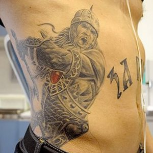 фото тату богатырь от 11.04.2018 №079 - tattoo warrior - tattoo-photo.ru