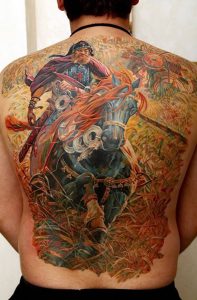 фото тату богатырь от 11.04.2018 №087 - tattoo warrior - tattoo-photo.ru