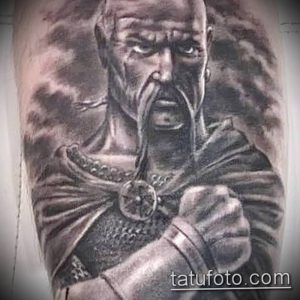 фото тату богатырь от 11.04.2018 №095 - tattoo warrior - tattoo-photo.ru