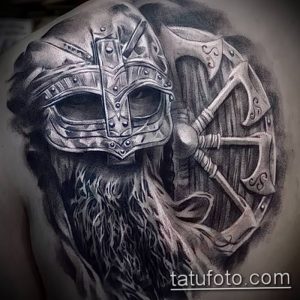 фото тату богатырь от 11.04.2018 №102 - tattoo warrior - tattoo-photo.ru