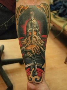 фото тату богатырь от 11.04.2018 №103 - tattoo warrior - tattoo-photo.ru