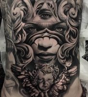 фото тату в стиле чикано от 08.04.2018 №002 — Chicano style tattoo — tattoo-photo.ru