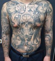 фото тату в стиле чикано от 08.04.2018 №007 — Chicano style tattoo — tattoo-photo.ru