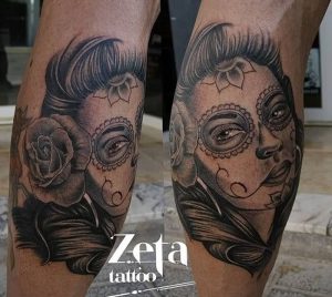 фото тату в стиле чикано от 08.04.2018 №015 - Chicano style tattoo - tattoo-photo.ru