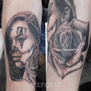 фото тату в стиле чикано от 08.04.2018 №027 - Chicano style tattoo - tattoo-photo.ru