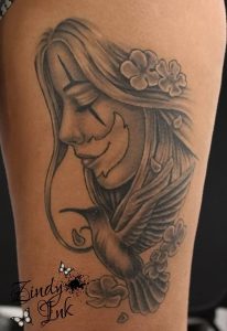 фото тату в стиле чикано от 08.04.2018 №042 - Chicano style tattoo - tattoo-photo.ru