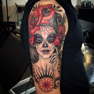 фото тату в стиле чикано от 08.04.2018 №057 - Chicano style tattoo - tattoo-photo.ru