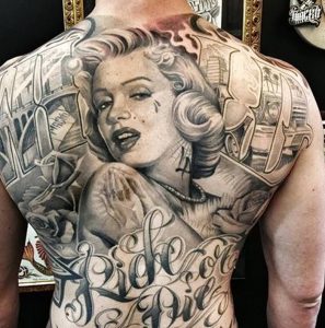 фото тату в стиле чикано от 08.04.2018 №063 - Chicano style tattoo - tattoo-photo.ru