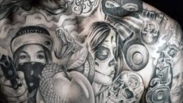 фото тату в стиле чикано от 08.04.2018 №070 - Chicano style tattoo - tattoo-photo.ru