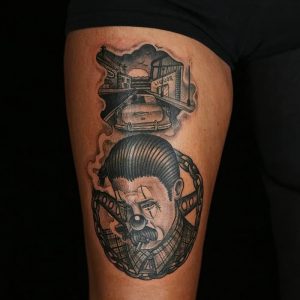 фото тату в стиле чикано от 08.04.2018 №073 - Chicano style tattoo - tattoo-photo.ru