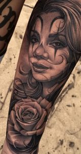 фото тату в стиле чикано от 08.04.2018 №076 - Chicano style tattoo - tattoo-photo.ru