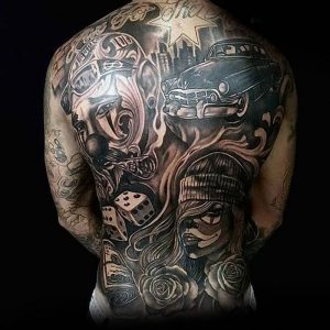 фото тату в стиле чикано от 08.04.2018 №083 - Chicano style tattoo - tattoo-photo.ru