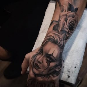 фото тату в стиле чикано от 08.04.2018 №099 - Chicano style tattoo - tattoo-photo.ru