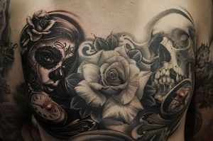 фото тату в стиле чикано от 08.04.2018 №115 - Chicano style tattoo - tattoo-photo.ru