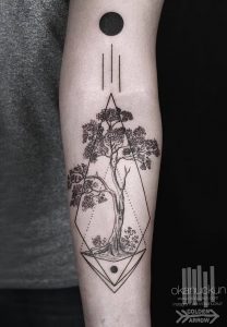 фото тату геометрия от 11.04.2018 №020 - tattoo geometry - tattoo-photo.ru