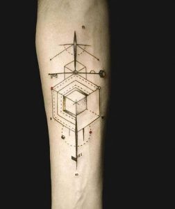 фото тату геометрия от 11.04.2018 №027 - tattoo geometry - tattoo-photo.ru