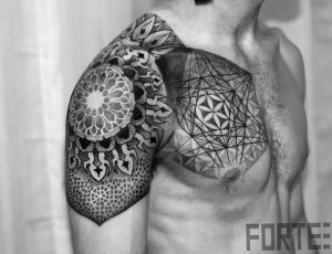 фото тату геометрия от 11.04.2018 №030 - tattoo geometry - tattoo-photo.ru