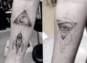 фото тату геометрия от 11.04.2018 №054 - tattoo geometry - tattoo-photo.ru