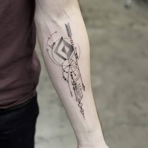 фото тату геометрия от 11.04.2018 №090 - tattoo geometry - tattoo-photo.ru