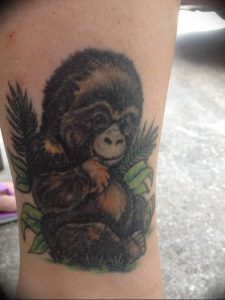 фото тату горилла от 27.03.2018 №010 - gorilla tattoo - tattoo-photo.ru