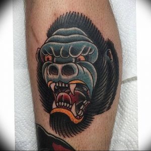 фото тату горилла от 27.03.2018 №014 - gorilla tattoo - tattoo-photo.ru
