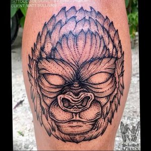 фото тату горилла от 27.03.2018 №022 - gorilla tattoo - tattoo-photo.ru