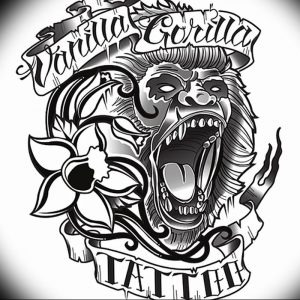 фото тату горилла от 27.03.2018 №034 - gorilla tattoo - tattoo-photo.ru
