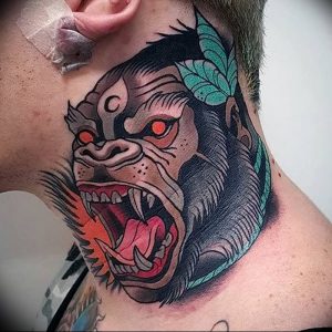 фото тату горилла от 27.03.2018 №041 - gorilla tattoo - tattoo-photo.ru