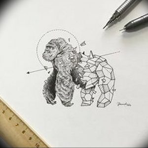 фото тату горилла от 27.03.2018 №048 - gorilla tattoo - tattoo-photo.ru