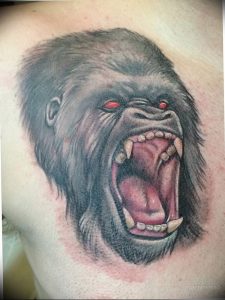 фото тату горилла от 27.03.2018 №051 - gorilla tattoo - tattoo-photo.ru