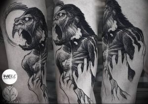 фото тату горилла от 27.03.2018 №052 - gorilla tattoo - tattoo-photo.ru