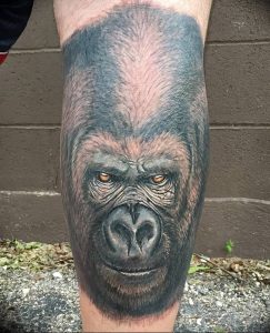 фото тату горилла от 27.03.2018 №054 - gorilla tattoo - tattoo-photo.ru