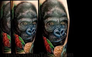 фото тату горилла от 27.03.2018 №058 - gorilla tattoo - tattoo-photo.ru