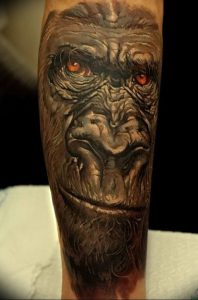 фото тату горилла от 27.03.2018 №067 - gorilla tattoo - tattoo-photo.ru