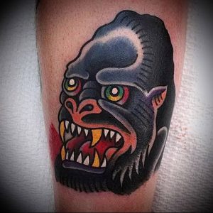 фото тату горилла от 27.03.2018 №076 - gorilla tattoo - tattoo-photo.ru