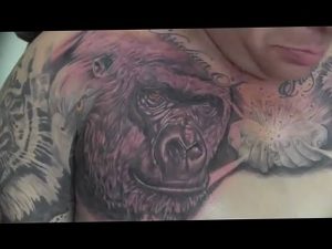 фото тату горилла от 27.03.2018 №080 - gorilla tattoo - tattoo-photo.ru