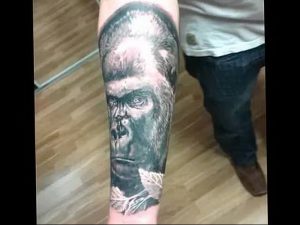 фото тату горилла от 27.03.2018 №081 - gorilla tattoo - tattoo-photo.ru